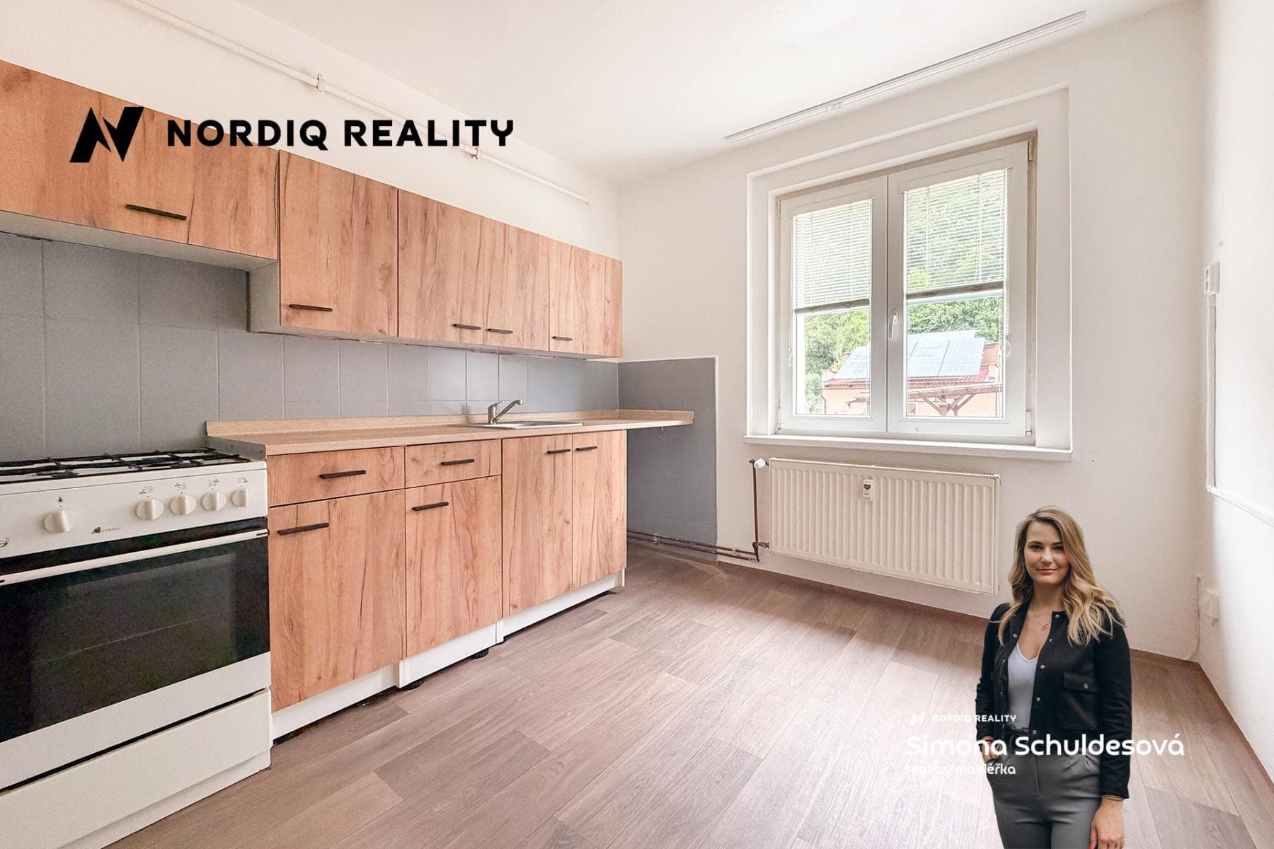 Pronájem bytu 2+1, 48 m2, společná zahrada, Smetanova, Krupka  Bohosudov